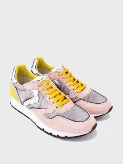 Voile Blanche Women's Julia Power Suede And Technical Nylon Sneaker -Sandals Sales 001 2015735xROSEYELLOWxAlt2 37583935