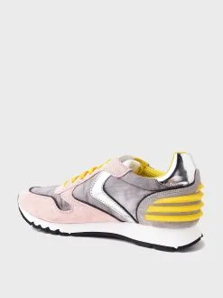 Voile Blanche Women's Julia Power Suede And Technical Nylon Sneaker -Sandals Sales 001 2015735xROSEYELLOWxAlt3 37583937