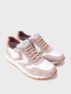 Voile Blanche Women's Julia Vintage Suede And Technical Nylon Sneaker -Sandals Sales 001 2015744xROSEWHITExAlt2 37646194