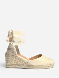 Castañer Castaner Women's Carina Espadrille Wedge -Sandals Sales 020964xIVORYxPrimary 43525365