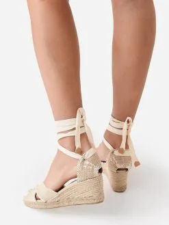 Castañer Castaner Women's Bluma Espadrille Wedge -Sandals Sales 021850 203xIVORYxAlt1 97004159