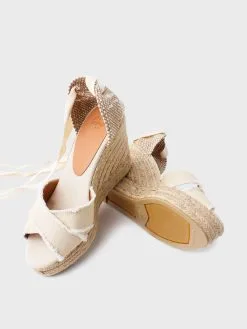 Castañer Castaner Bluma Espadrille Wedge -Sandals Sales 021851xIVORYxAlt2 41898983
