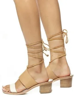 Soludos Color Blocked Mid Heel Sandal -Sandals Sales 1000117 ivorynudealt3