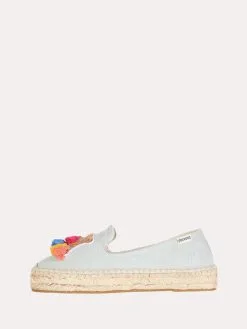 Soludos Tassel Camel Smoking Slippers -Sandals Sales 1000449 chambrayalt1