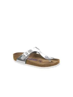 Birkenstock Gizeh Soft Footbed Leather Sandal -Sandals Sales 1003674 metallicsilver 129cc97b 5834 4575 a0a3 7689ccb6ecc9