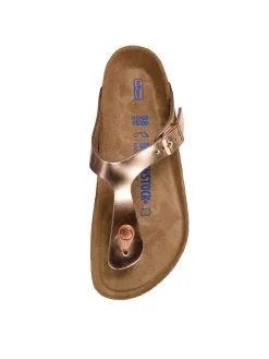 Birkenstock Gizeh Soft Footbed Leather Sandal -Sandals Sales 1003674 metallicsilveralt1