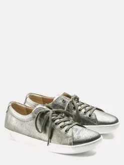 Birkenstock Women's Arran Leather Sneaker -Sandals Sales 1011080 metallicsilveralt1