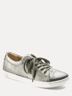 Birkenstock Women's Arran Leather Sneaker -Sandals Sales 1011080 metallicsilveralt2