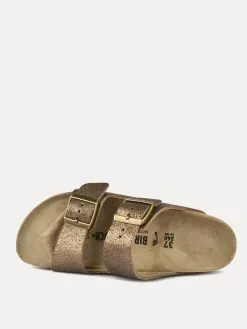 Birkenstock Women's Arizona Washed Metallic Antique Gold Sandal -Sandals Sales 1011286 washedmetallicantiquegoldalt2
