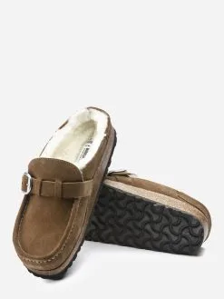 Birkenstock Women's Buckley Shearling Clog -Sandals Sales 1018127xTEANATURALxAlt4 43880603