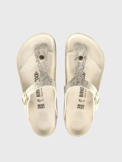 Birkenstock Women's Gizeh Sandal -Sandals Sales 1018481xSHINYPYTHONEGGSHELLxAlt3 35841389