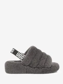 UGG Women's Fluff Yeah Slide -Sandals Sales 1095119xCHARCOALxPrimary 40616636