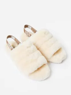 UGG Women's Fluff Yeah Slide -Sandals Sales 1095119xNATURALxAlt3 79302466