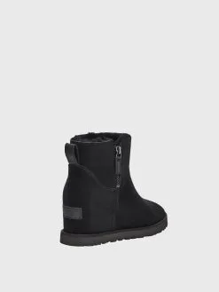 Ugg Women's Classic Femme Zip Mini Boot -Sandals Sales 1117535xBLACKxAlt3 15269950