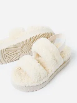UGG Women's Oh Fluffita Slide -Sandals Sales 1120876xNATURALxAlt3 79303404