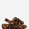 UGG Women's Panther Print Fluff Yeah Slide -Sandals Sales 1120903xBUTTERSCOTCHxPrimary 40763419