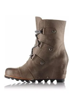 Sorel Women's Joan Of Arctic Wedge Mid Boot Dark Fog -Sandals Sales 1689881 darkfogalt3