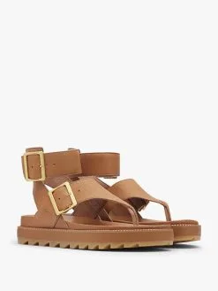 Sorel Women’s Roaming T-Strap Sandal -Sandals Sales 1897041 224STRAPSTUDDED CAMELBROWNalt3