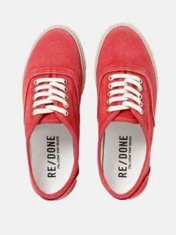 Re/Done Women's 70s Low Top Skate Sneaker -Sandals Sales 219 14W7LTSxFADEDCRIMSONxAlt2 36620595