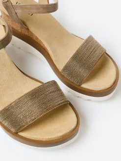 Vaneli Women's Cedra Wedge -Sandals Sales 310124xMILITARYSUEDECHAINxAlt2 93981287