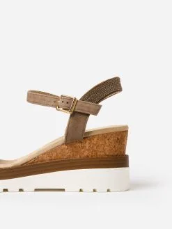 Vaneli Women's Cedra Wedge -Sandals Sales 310124xMILITARYSUEDECHAINxAlt3 93981296