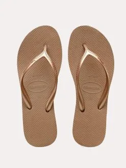 Havaianas Women's High Light Wedge Flip Flops -Sandals Sales 4001030 rosegoldalt2