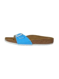 Birkenstock Women's Madrid Sandal Neon Blue -Sandals Sales 439863 neonbluepatentbirko floralt1