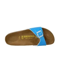 Birkenstock Women's Madrid Sandal Neon Blue -Sandals Sales 439863 neonbluepatentbirko floralt2