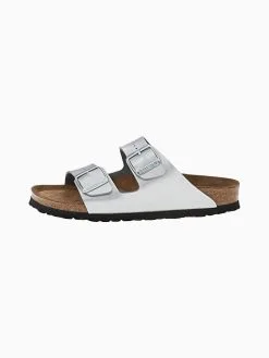 Birkenstock Arizona Soft Footbed Sandal -Sandals Sales 550153 silverbirkofloralt2