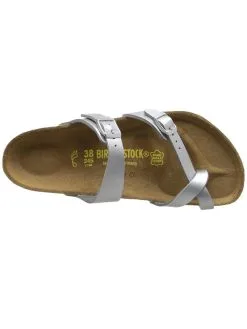 Birkenstock Mayari Silver Birko-Flor Sandals -Sandals Sales 71083 silverbirko floralt2