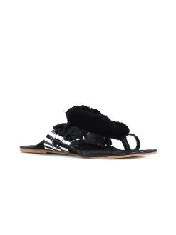 Figue Salome Black And White Sandal -Sandals Sales 7161 9139 black whitealt1