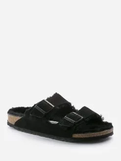 Birkenstock Women's Arizona Shearling Sandal -Sandals Sales 752663xBLACKBLACKxAlt1 41206950