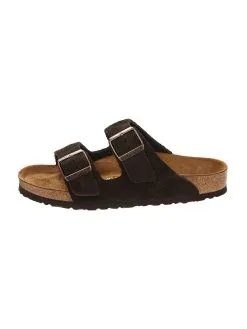 Birkenstock Women's Arizona Soft Footbed Mocha Suede -Sandals Sales 951313 mochasuedealt1