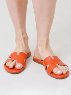 French Sole Women's Alibi Sandal -Sandals Sales ALIBIxORANGELEATHERxAlt1 63217412