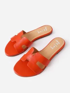 French Sole Women's Alibi Sandal -Sandals Sales ALIBIxORANGELEATHERxAlt3 62447006