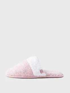 Barefoot Dreams Women's CozyChic® Malibu Slipper -Sandals Sales BDWCC1192xDUSTYROSEWHITExAlt2 39635114