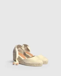 Castañer Castaner Carina Wedge -Sandals Sales CARINA6001 IVORYalt1