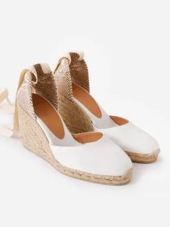 Castañer Castaner Women's Carina Wedge -Sandals Sales CARINA C 8 001xBLANCOxAlt2 65470765