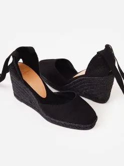 Castañer Castaner Women's Carina Wedge -Sandals Sales CARINA C 8 001xNEGROxAlt1 64687454