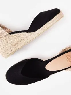 Castañer Castaner Women's Chiara Wedge -Sandals Sales CHIARA 6 001xNEGROxAlt3 64689520