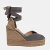 Castañer Castaner Chiara Wedge Espadrille -Sandals Sales CHIARA T 8ED 002xCANVASCHARCOALxPrimary 32044189