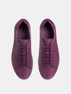 CLAE Bradley Plum Full Grain Leather Sneakers -Sandals Sales CL19CBR02xPLUMFULLGRAINLEATHERxAlt2 57620302