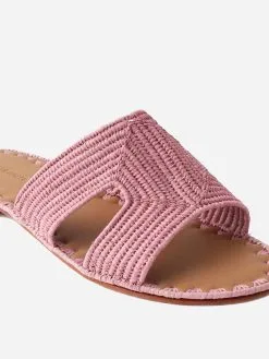 Carrie Forbes Cuadro Natural Raffia Sandal -Sandals Sales CUADROxPINKxAlt2 85351175