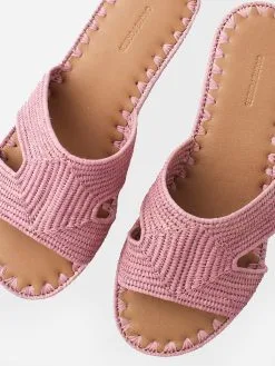 Carrie Forbes Cuadro Natural Raffia Sandal -Sandals Sales CUADROxPINKxAlt4 85351171
