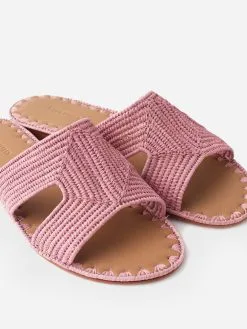 Carrie Forbes Cuadro Natural Raffia Sandal -Sandals Sales CUADROxPINKxPrimary 85351178