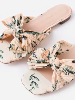 Loeffler Randall Women's Daphne Bow Slide -Sandals Sales DAPHNE PFxNOVAFLORALxAlt2 71617091