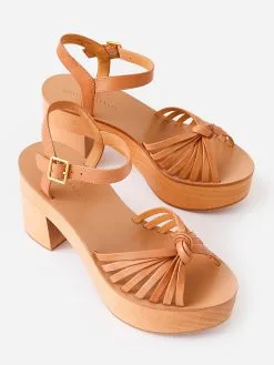 Loeffler Randall Women's Eveleigh Knotted Clog Sandal -Sandals Sales EVELEIGH VAxHONEYxAlt2 69786242