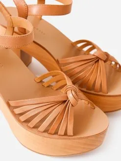 Loeffler Randall Women's Eveleigh Knotted Clog Sandal -Sandals Sales EVELEIGH VAxHONEYxAlt4 69786248