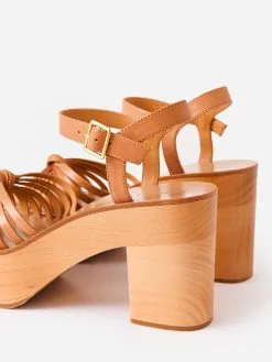 Loeffler Randall Women's Eveleigh Knotted Clog Sandal -Sandals Sales EVELEIGH VAxHONEYxAlt5 69786251