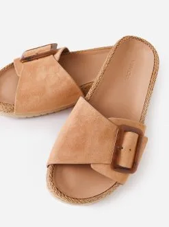 Vince Women's Grant Suede Sandal -Sandals Sales GRANTxCAPPUCCINOxAlt2 62972630